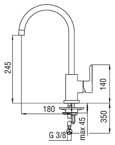 Смеситель для кухни Nobili ABC хром AB87133CR