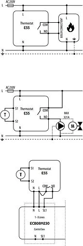 Проводной комнатный терморегулятор Wi-Fi ENGO белый E55-W