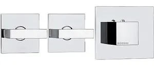 Термостат для 2 потребителей Bossini Rectangular хром Z033203.030, 1