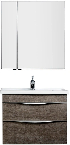 Шкаф-зеркало Aquanet Эвора 80 R дуб антик 00182741 Шкаф-зеркало Aquanet Эвора 80 R дуб антик 00182741