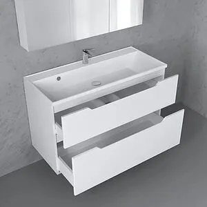 Тумба под умывальник подвесная Raval Wector 100 белый Wct.01.100/P/W/MD, 3