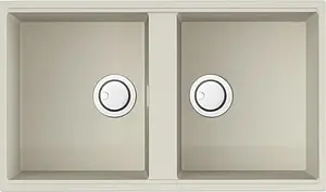 Мойка кухонная Omoikiri Kitagawa 83-2-U-WH белый 4993809 Мойка кухонная Omoikiri Kitagawa 83-2-U-WH белый 4993809, 1