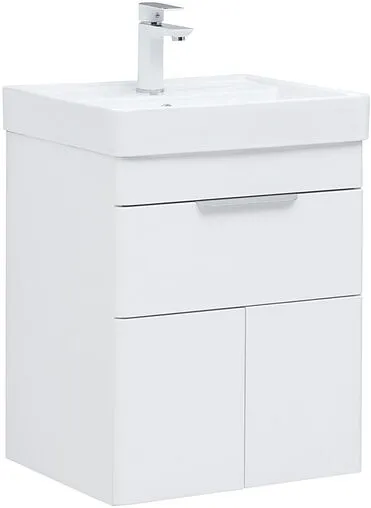 Тумба под умывальник Aquanet Ирис new 50 белый глянец 00310147