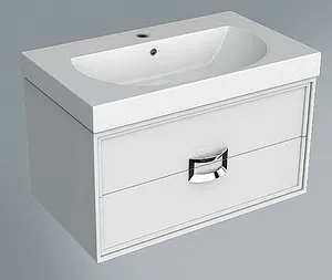 Тумба-умывальник подвесная Kerama Marazzi Canaletto 80 белый CN.80+BG.wb.80 Тумба-умывальник подвесная Kerama Marazzi Canaletto 80 белый CN.80+BG.wb.80, 4