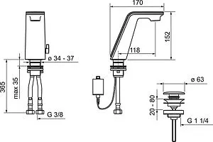 Смеситель для раковины Oras Il Bagno Alessi хром 8710F, 2