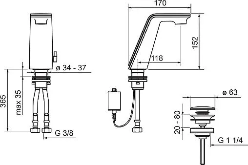 Смеситель для раковины Oras Il Bagno Alessi хром 8710F