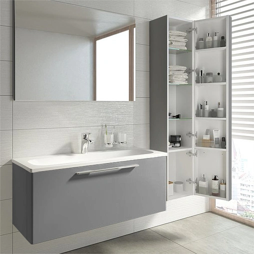 Шкаф-пенал подвесной Ravak Ring 30 R серый X000000774