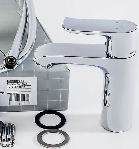 Смеситель для раковины с гигиеническим душем Hansgrohe Metris 110 хром 31285000 Смеситель для раковины с гигиеническим душем Hansgrohe Metris 110 хром 31285000
