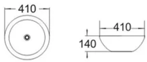 Раковина Comforty 41 золото J2056J