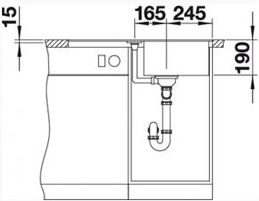 Мойка кухонная Blanco Metra 45 S-F 77 черный 525917