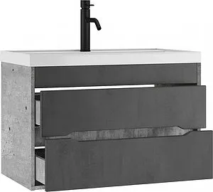 Тумба под умывальник подвесная Домино Loft 80 бетон DL5603T, 4