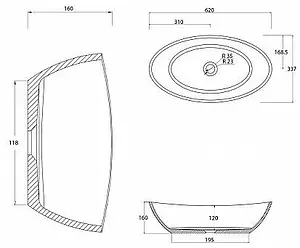Раковина Aquanet Inspire PW1 62 белый 00198969, 2