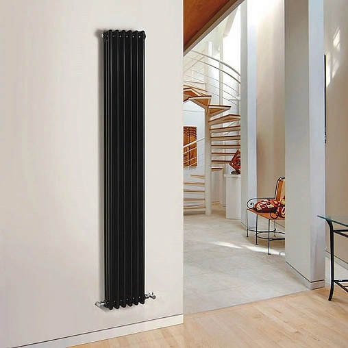 Радиатор стальной трубчатый Zehnder Charleston 2180/08 1270 ¾&quot; Ral 9217 Traffic Black (matt)