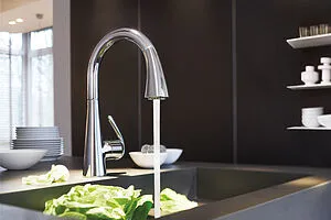 Смеситель для кухни с выдвижным изливом Grohe Zedra хром 32294001, 4