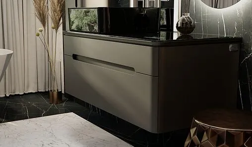 Тумба под умывальник подвесная Jorno Shine 100 с МФУ антрацит Shi.01.100-M/P/A Тумба под умывальник подвесная Jorno Shine 100 с МФУ антрацит Shi.01.100-M/P/A