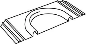 Пластина теплораспределительная поворотная 110x245мм Rehau TS-14 12003041001, 2