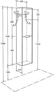 Шкаф-пенал подвесной Aquaton Оливия 40 грей/дуб ойстер 1A254603OLUG0 Шкаф-пенал подвесной Aquaton Оливия 40 грей/дуб ойстер 1A254603OLUG0, 2
