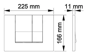 Клавиша смыва для унитаза BERGES Novum S2 040042 хром матовый Клавиша смыва для унитаза BERGES Novum S2 040042 хром матовый, 2
