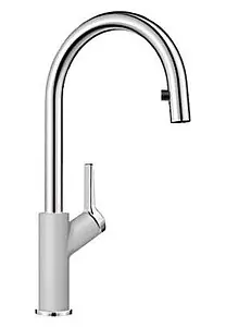 Смеситель для кухни с выдвижным изливом Blanco Carena-S жемчужный 520983, 1