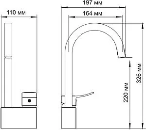 Смеситель для кухни Wasserkraft Aller белый/хром 1067WHITE, 2