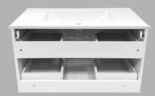 Тумба-умывальник подвесная Comforty Сухуми 90 кофе полоска/белый