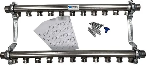 Группа коллекторная распределительная 11 отводов 1&quot;н/н x ¾&quot;ек Watts HLV2000 VA 10080783