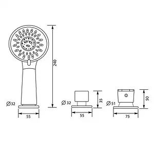 Смеситель на борт ванны на 3 отверстия Aquanet хром B23-A Смеситель на борт ванны на 3 отверстия Aquanet хром B23-A, 2