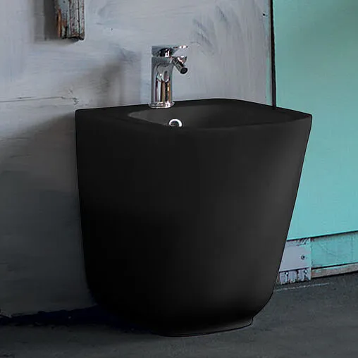 Биде напольное Kerasan Tribeca черный матовый 512031