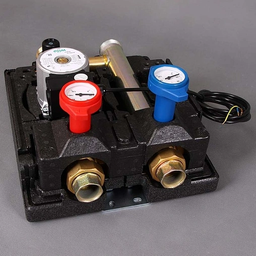 Насосный модуль с 3-х ходовым смесительным клапаном 1½&quot;н х 1&quot;в WATTS HKM25 10026636 с насосом Wilo Star RS 25/6 180