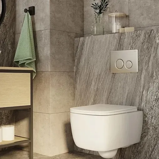 Клавиша смыва для унитаза IDDIS Unisteel 010 UNS10S0i77 нержавеющая сталь