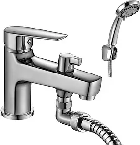 Смеситель на борт ванны на 1 отверстие Rossinka хром S35-38 Смеситель на борт ванны на 1 отверстие Rossinka хром S35-38, 1