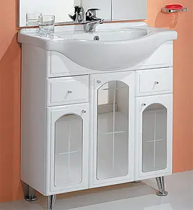 Тумба-умывальник напольная Aquaton Эмилья 75 белый 1A0568K0EJ010 Тумба-умывальник напольная Aquaton Эмилья 75 белый 1A0568K0EJ010, 3