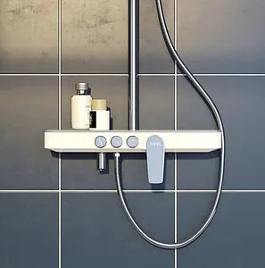 Душевая система со смесителем для ванны IDDIS Shelfy хром SHESB3Fi06, 4