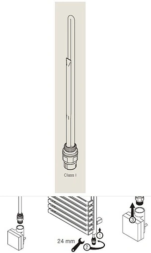 Электронагреватель 600 Вт Terma Split WETS106K---D