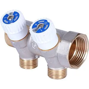 Коллектор регулирующий проходной 2 отвода 1&quot;в/н x ½&quot;н Stout SMB 6852 011202, 5