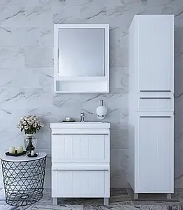 Шкаф-зеркало Milardo Magellan белый MAG6000M99, 5