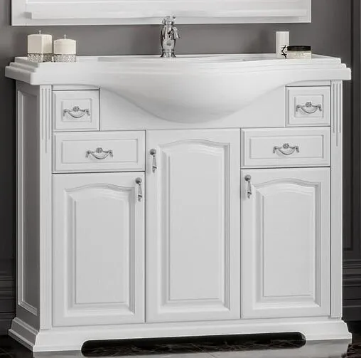 Тумба-умывальник напольная Opadiris Риспекто 100 белый матовый Z0000012631+4640021060926