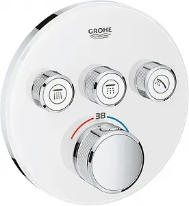 Термостат для 3 потребителей Grohe Grohtherm SmartControl белый/хром 29904LS0, 1