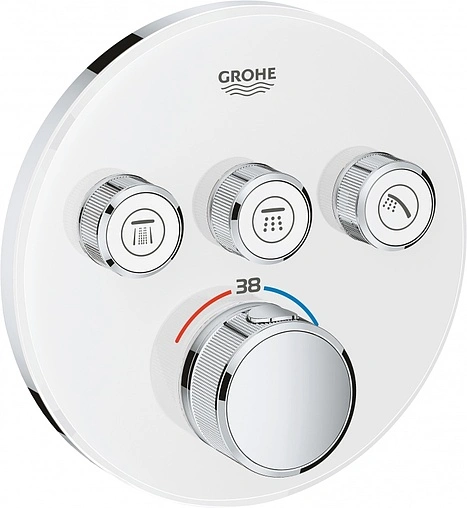 Термостат для 3 потребителей Grohe Grohtherm SmartControl белый/хром 29904LS0