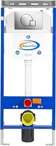 Инсталляция для подвесного унитаза Set 4 в 1 Aquanika Basic ComboFix 10.702.45B.02.10 с кнопкой хром глянцевый Инсталляция для подвесного унитаза Set 4 в 1 Aquanika Basic ComboFix 10.702.45B.02.10 с кнопкой хром глянцевый, 1