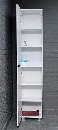 Шкаф-пенал напольный Айсберг Аура 40 белый DA2505P