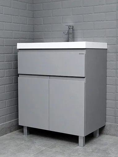 Тумба-умывальник напольный Домино Graffo 70 светло-серый DGr2414T+4670142930037