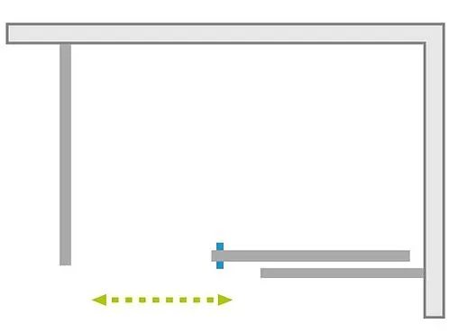 Дверь в нишу 1400мм прозрачное стекло Radaway Espera Pro DWJ 140 R 10090140-01-01R+10091140-01-01R