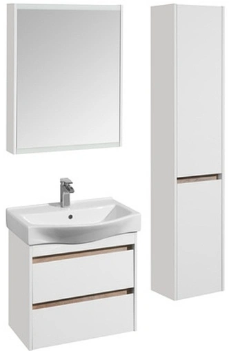 Тумба под умывальник Aquaton Нортон 65 белый глянец 1A248801NT010