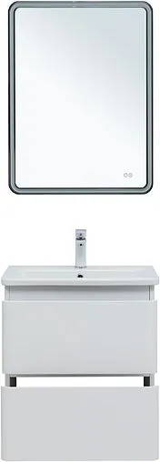 Тумба под умывальник подвесная Aquanet Эмбер 60 белый матовый 00330465