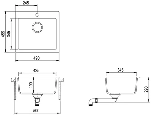 Мойка кухонная Teka Clivo 50 S-TQ топаз металлик 40148012