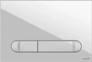 Клавиша смыва для унитаза Cersanit Estetica 64109 белый глянцевый Клавиша смыва для унитаза Cersanit Estetica 64109 белый глянцевый, 1