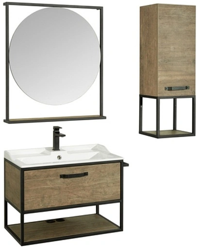 Тумба под умывальник подвесная Aquaton Лофт Фабрик 80 дуб кантри 1A242401LTDY0