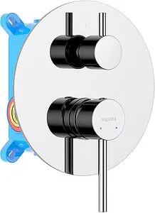 Смеситель для ванны скрытого монтажа Aquatek Европа хром AQ1346CR Смеситель для ванны скрытого монтажа Aquatek Европа хром AQ1346CR, 1