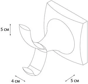 Крючок двойной Grampus Ocean хром GR-2005, 2